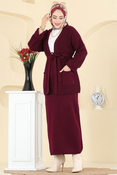 H.B.S. - Combined 1017HBS856-MS Burgundy