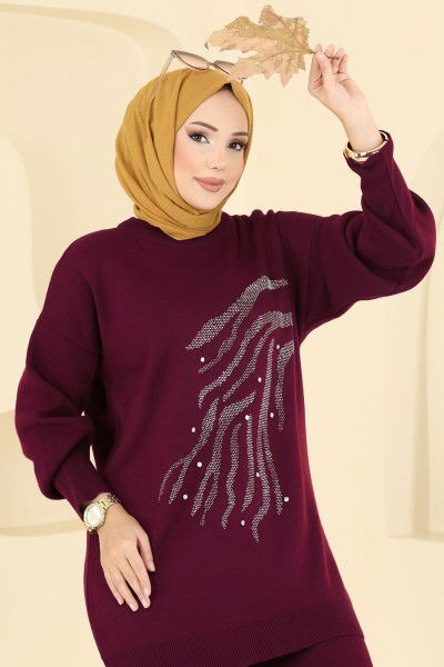 M.T. - Combined 1106MT581-MS Burgundy