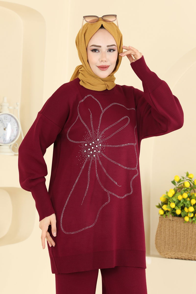 Combined 1108MT581-MS Burgundy