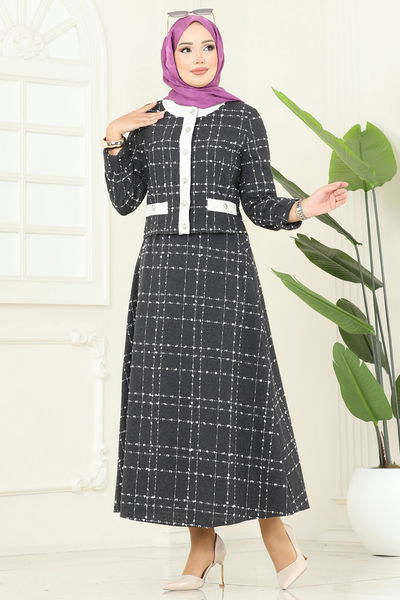 S.V.L. - طقم رمادي غامق 1180S324-MS - 392362