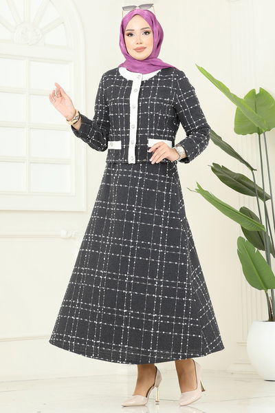 S.V.L. - طقم رمادي غامق 1180S324-MS - 392363