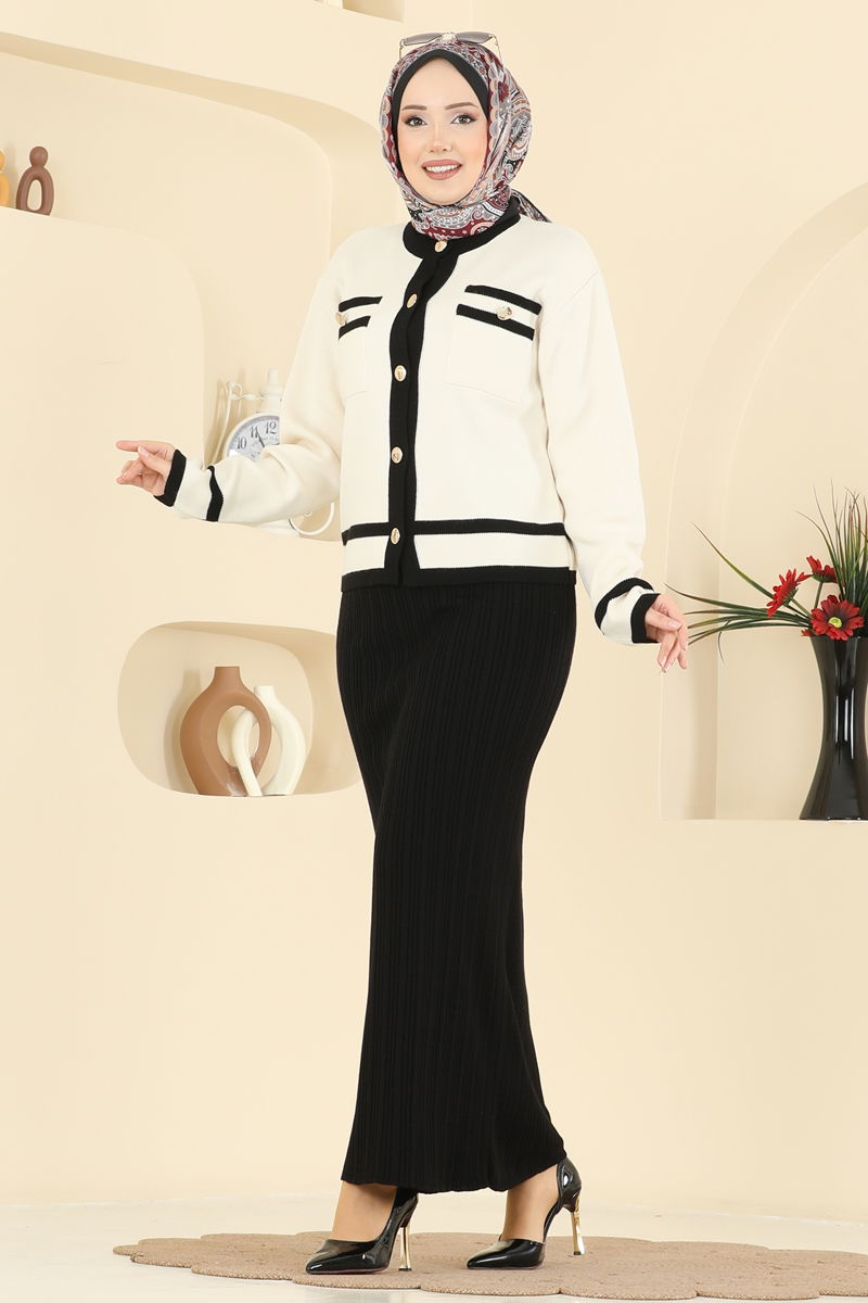 طقم اسود سكري 1355MT581-MS