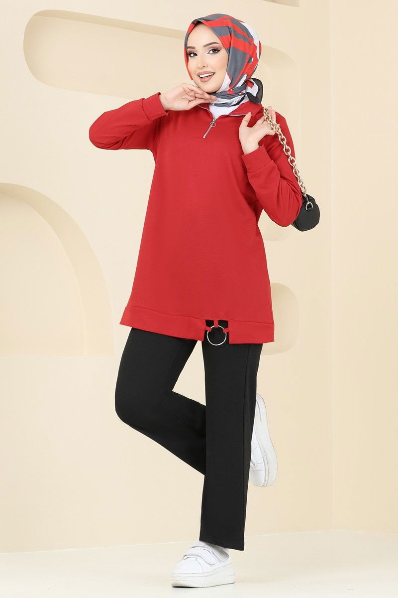 Combined 1946FON792-MS Red & Black