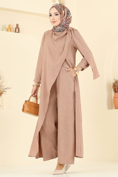 F.O.N. - طقم بيج غامق 2005FON792-MS - 391719