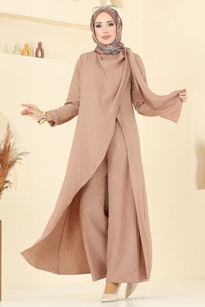 F.O.N. - طقم بيج غامق 2005FON792-MS - 391720