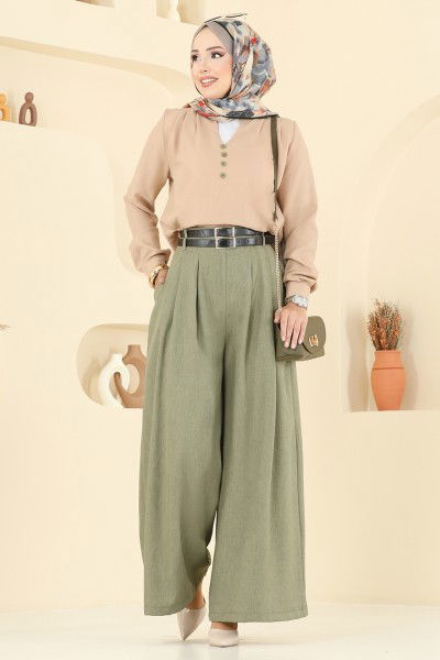 F.O.N. - طقم أخضر عفني و بيج 2006FON792-MS