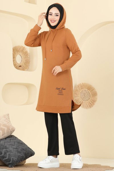 F.O.N. - طقم خردلي وأسود 2007FON792-MS