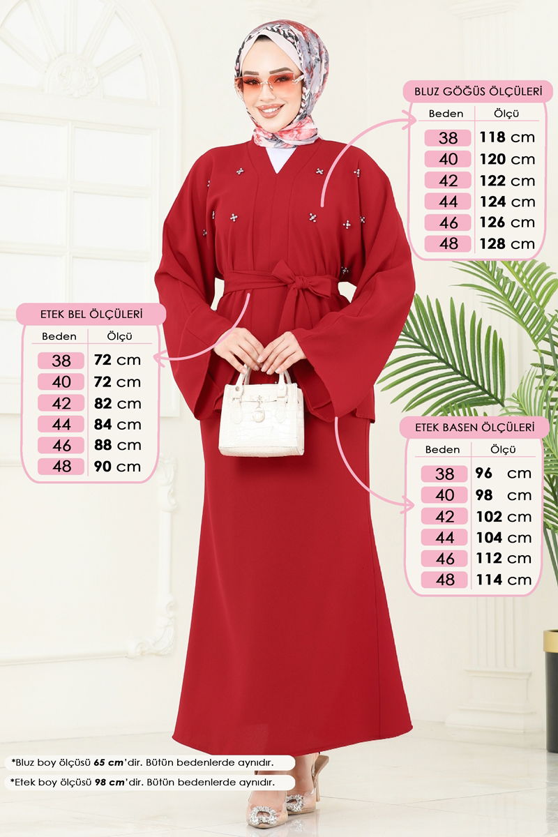 طقم احمر 2021ARL1089-MS