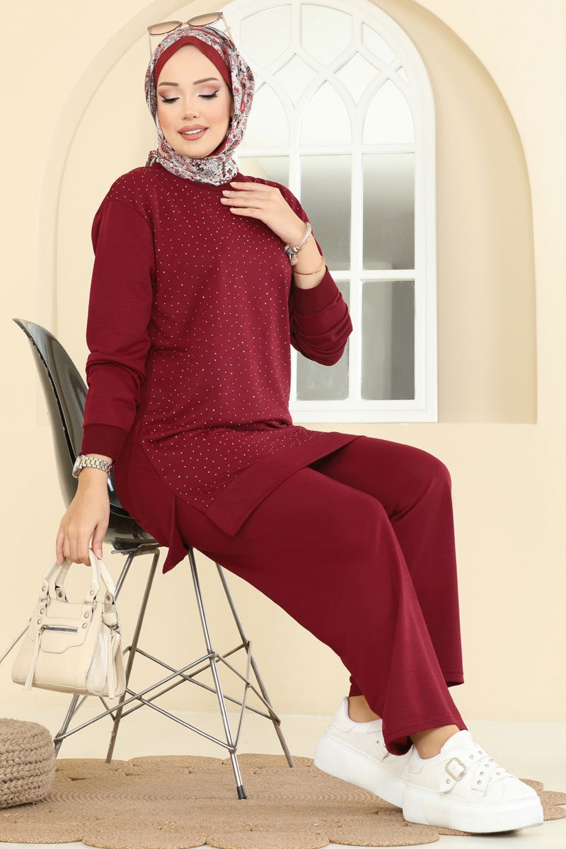 طقم خمري 206OZN1046-MS