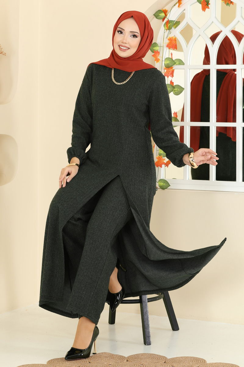 طقم اخضر عفني 24003UKBK1160-MS