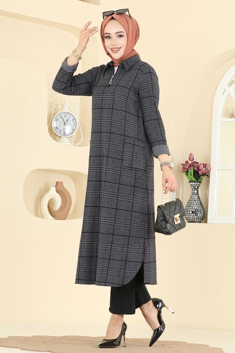 طقم رمادي غامق 24010UKB139-MS