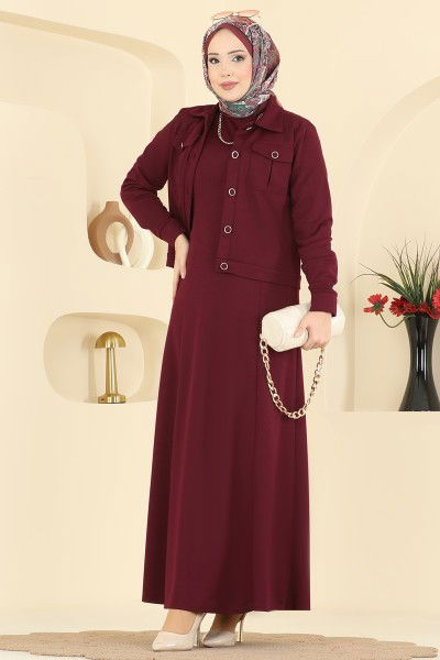 U.K.B. - Combined 24017UKB139-MS Burgundy