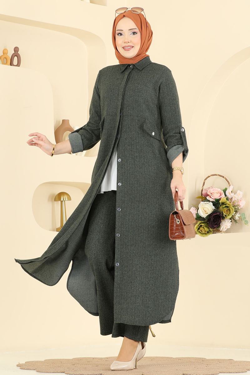 طقم اخضر عفني 24021UKB139-MS