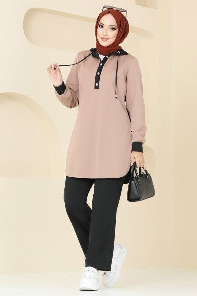 S.L. - طقم بيج وأسود 2546SL432-MS