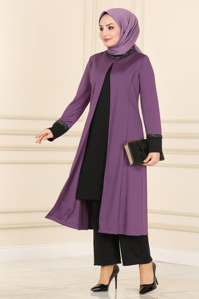 A.S.M.K. - Combined 2550ASMK1074-MS Lilac & Black - 388697