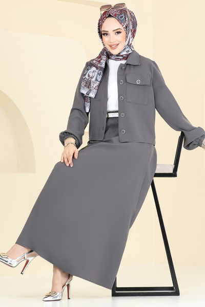 S.L. - طقم رمادي غامق 2601SL432-MS - 367540