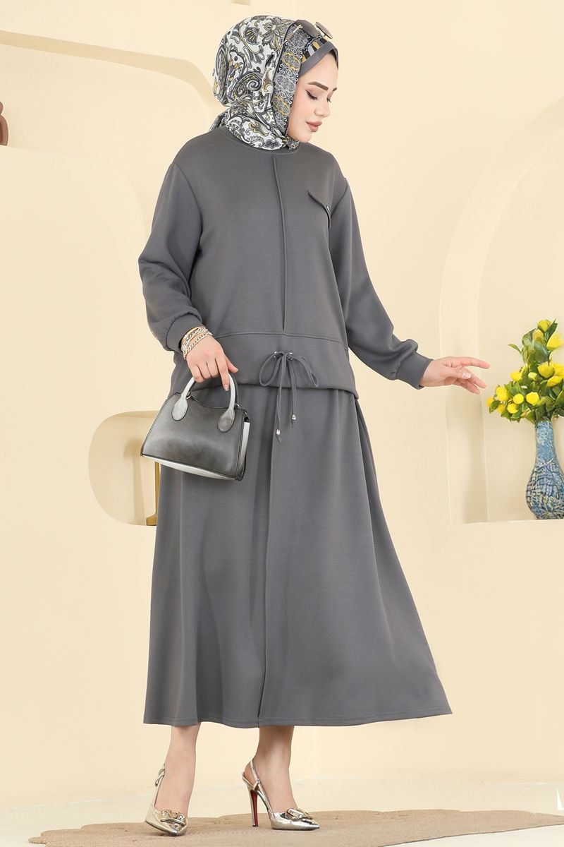 طقم رمادي غامق 2605TPK1167-MS