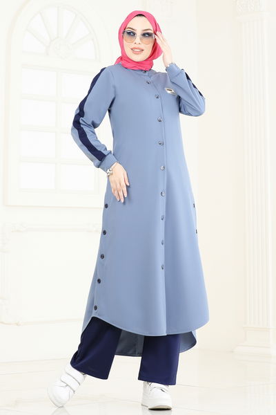 S.L. - Combined 2608SL432-MS Baby Blue & Navy Blue - 367828