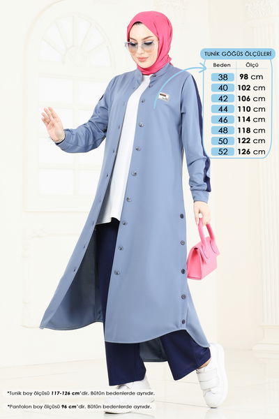 S.L. - Combined 2608SL432-MS Baby Blue & Navy Blue - 367830