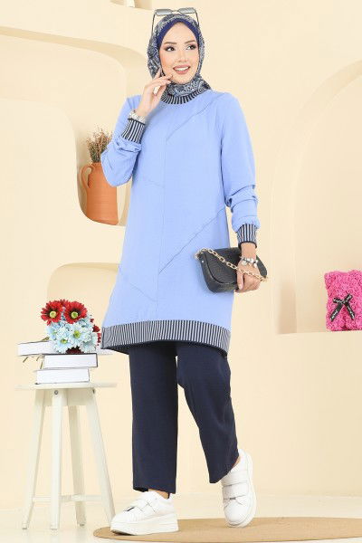 S.L. - Combined 2635SL432-MS Baby Blue & Navy Blue