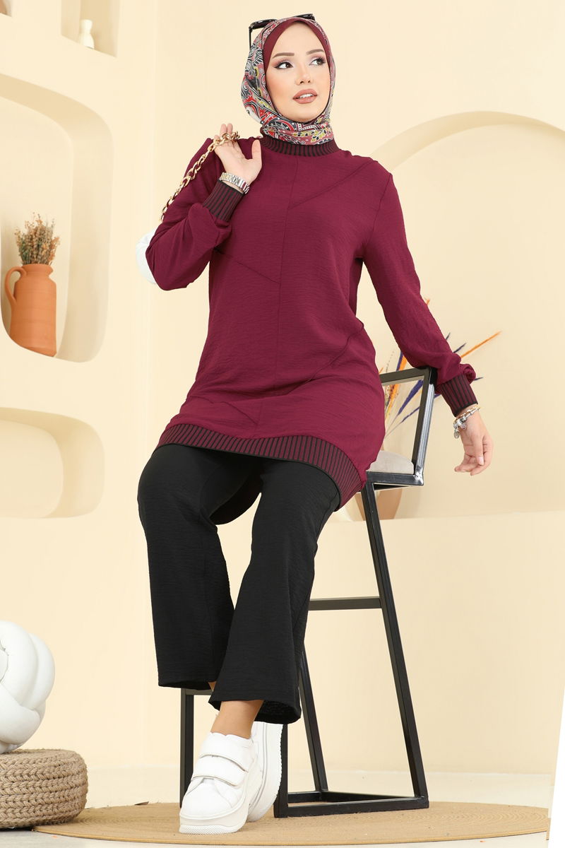 طقم خمري و أسود 2635SL432-MS