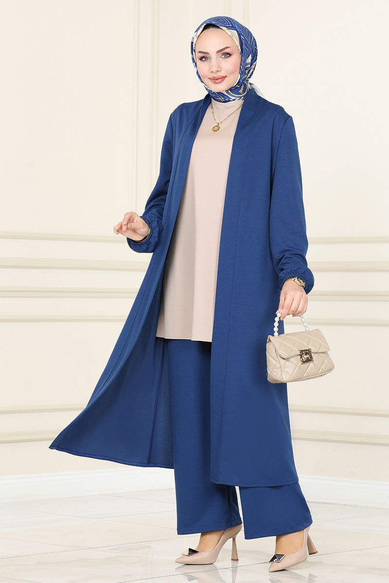 طقم أزرق وبيج 2649ASMK1074-MS