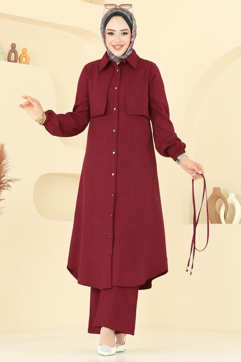 Combined 2674SL432-MS Burgundy