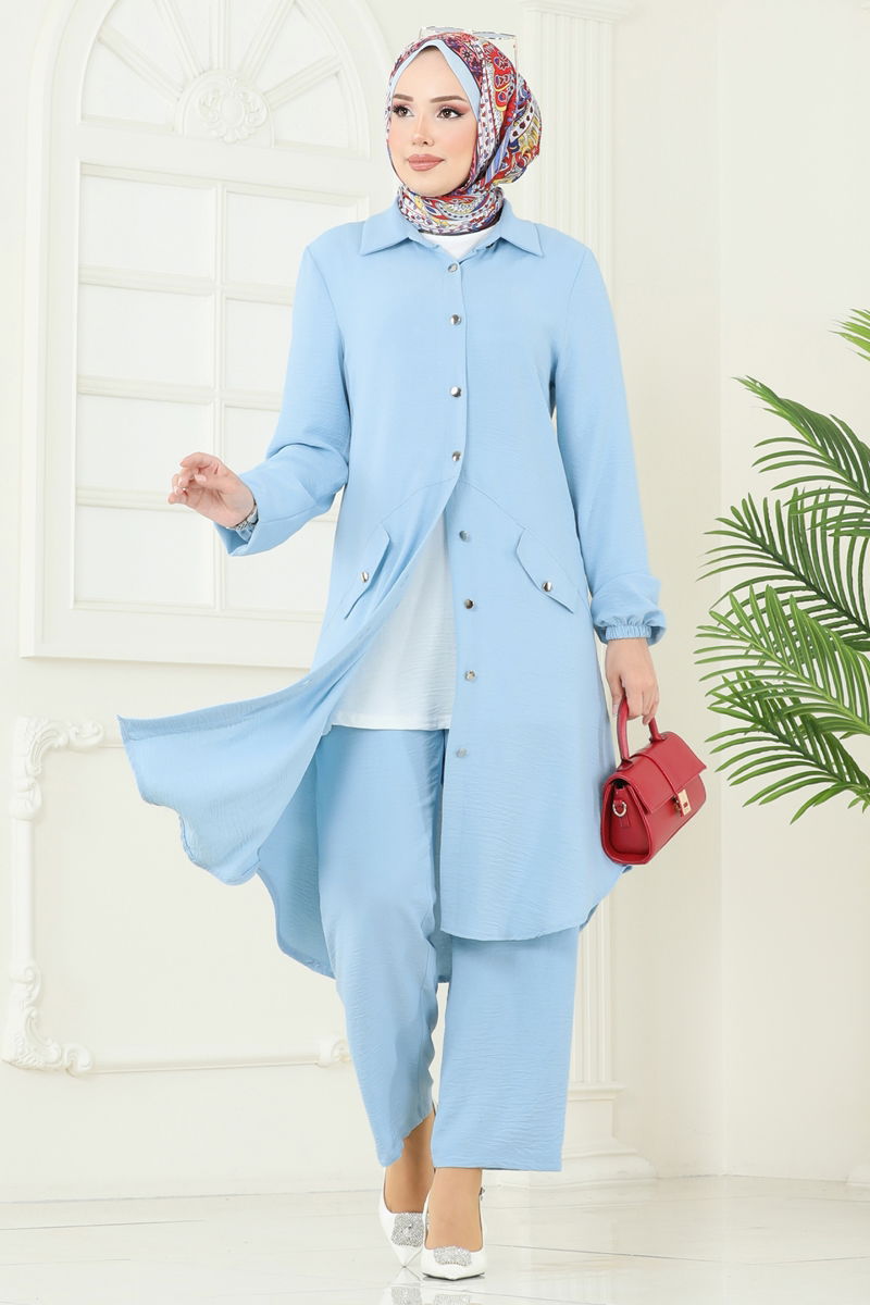 طقم أزرق فاتح 2676SL432-MS