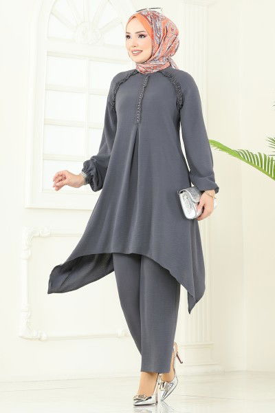 S.L. - طقم رمادي غامق 2684SL432-MS