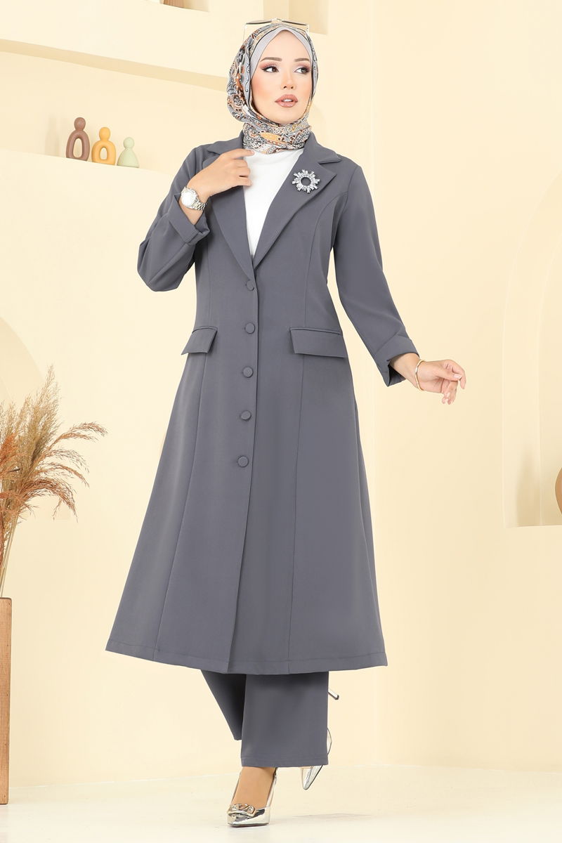 طقم رمادي غامق 2685SL432-MS