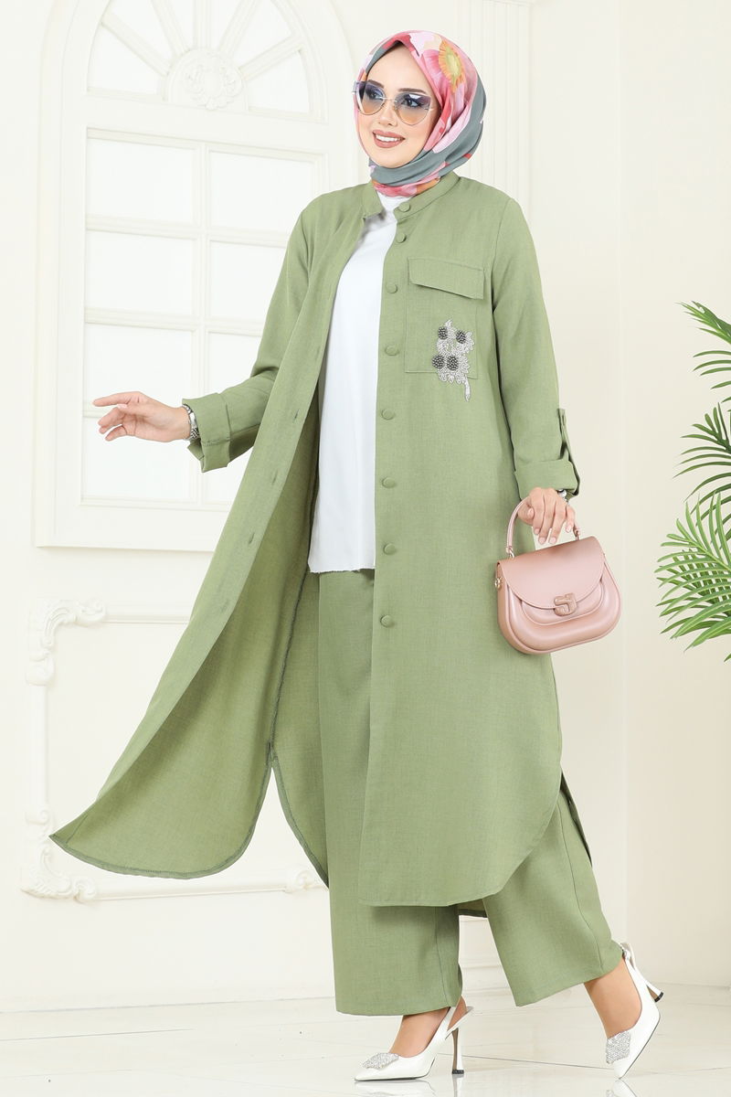 طقم أخضر عشبي 2686SL432-MS