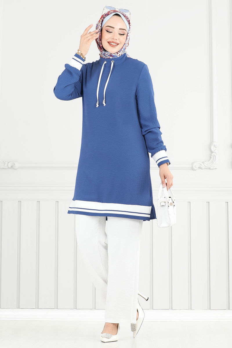 طقم أزرق وسكري 2688SL432-MS