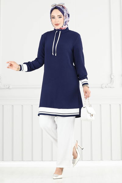 S.L. - Combined 2688SL432-MS Navy Blue&Ecru - 369427