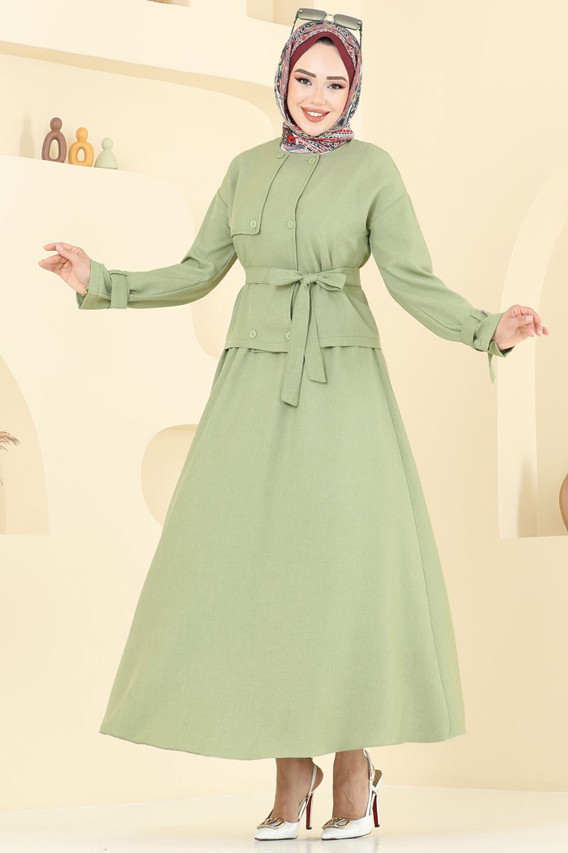 طقم أخضر عشبي 2704SL432-MS