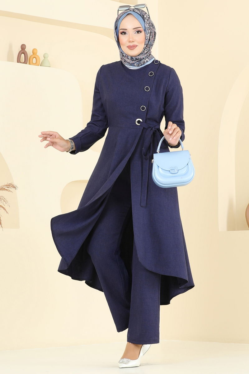 Combined 2707SL432-MS Navy Blue