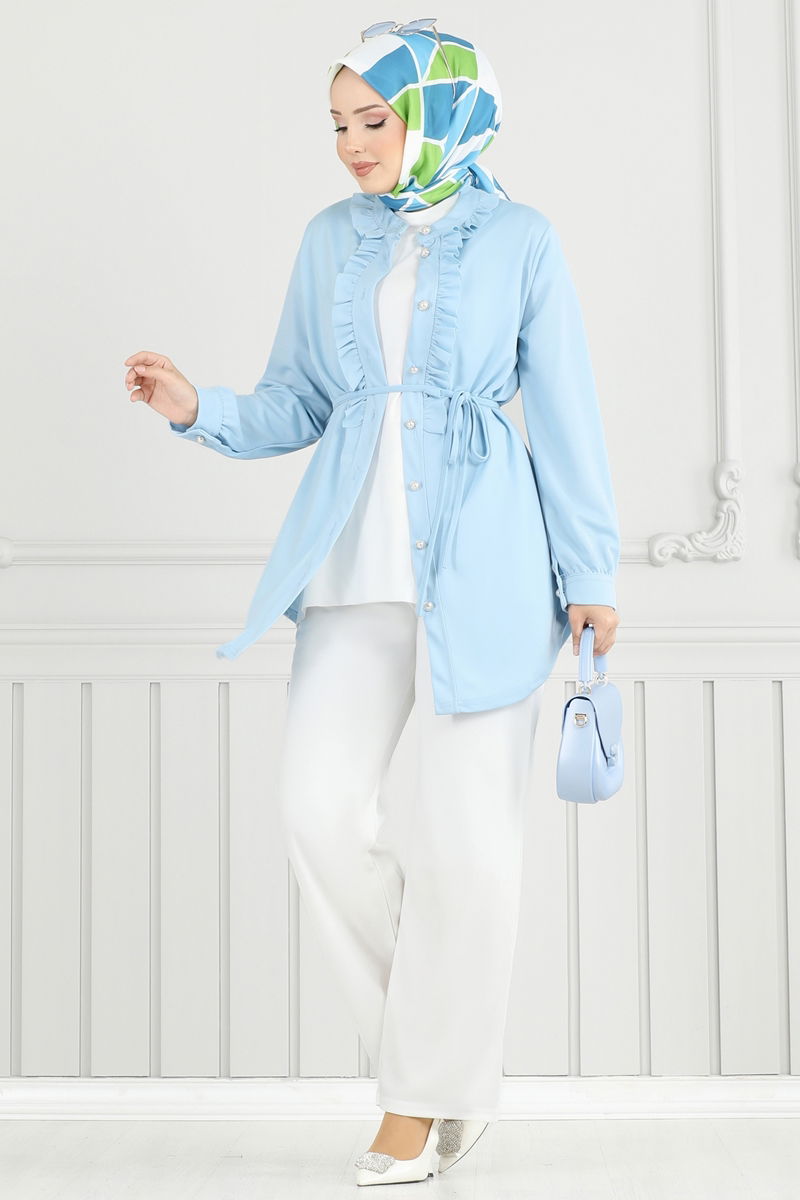 طقم أزرق فاتح & سكري 2709AYD574-MS