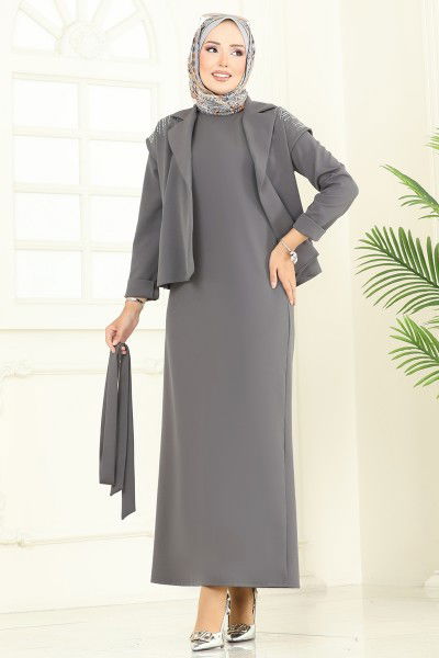 S.L. - طقم رمادي غامق 2709SL432-MS