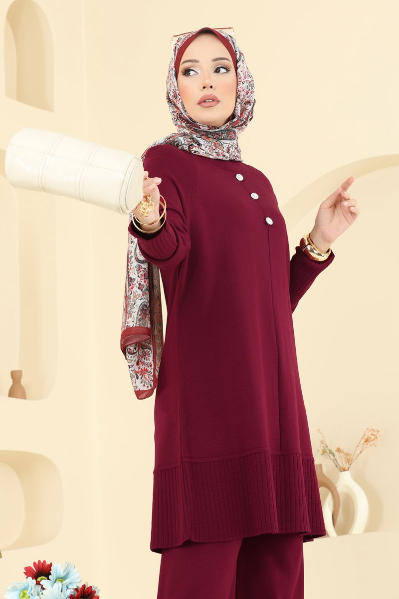 طقم خمري 2723AYD574-MS