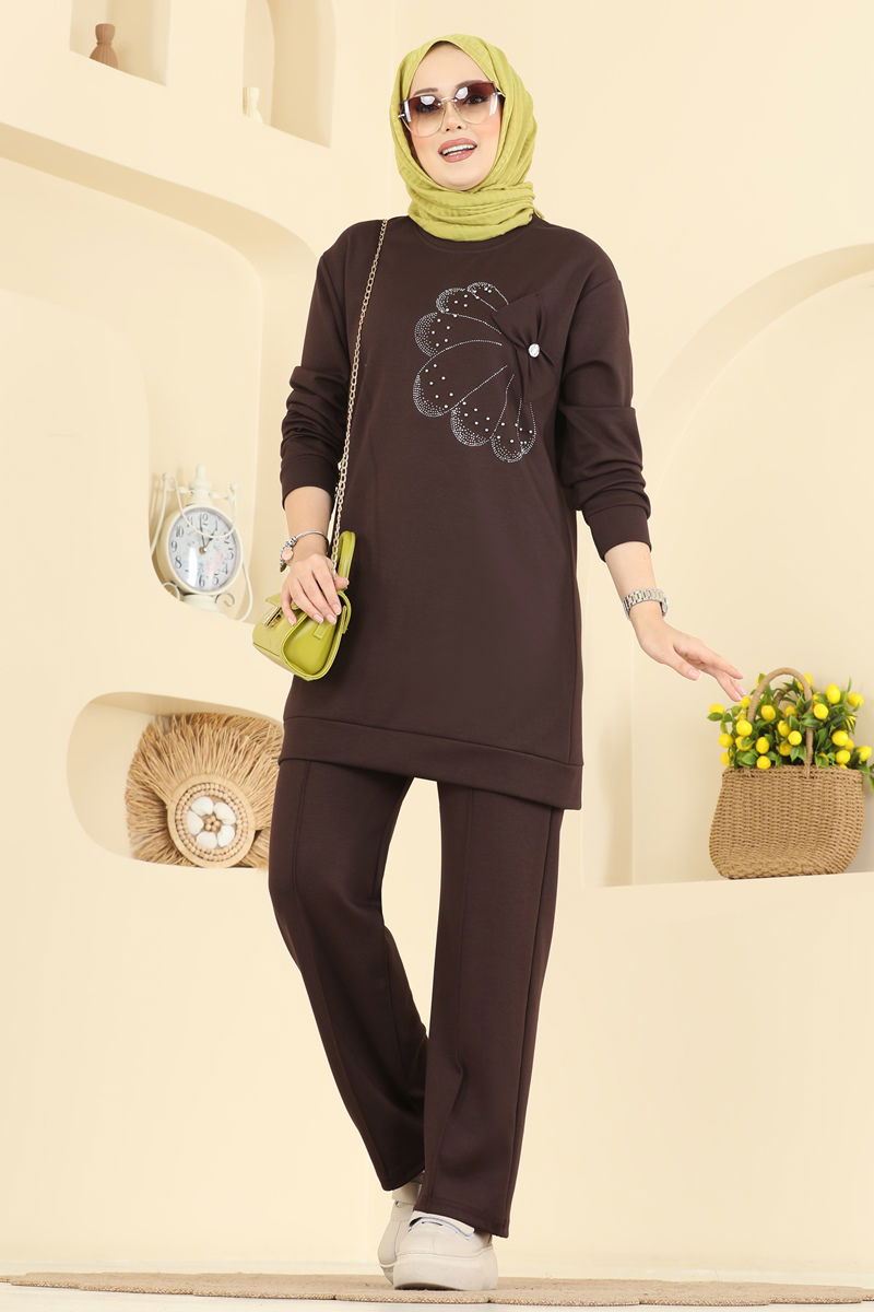 طقم بني 2726AYD574-MS