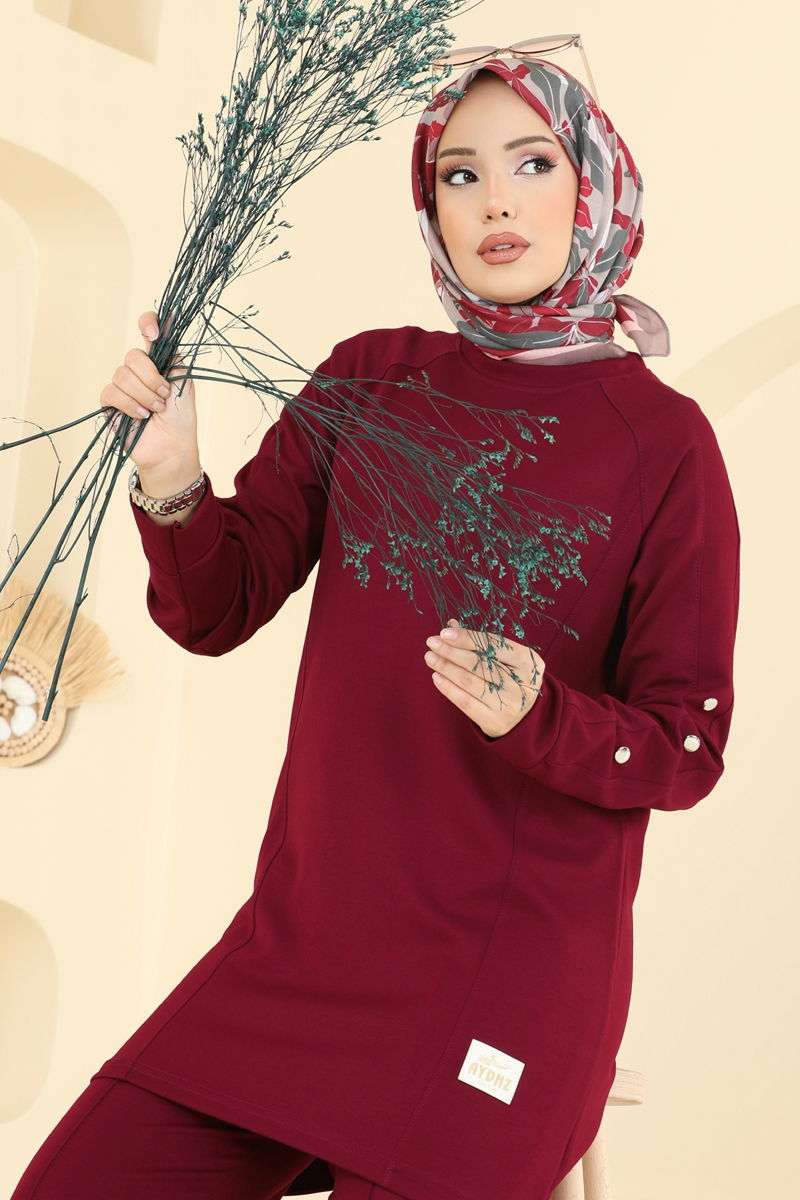 طقم خمري 2731AYD574-MS