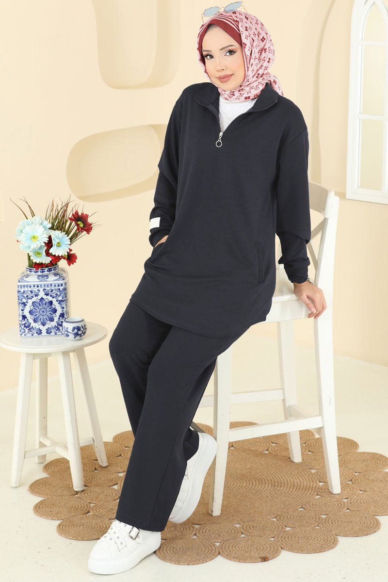 طقم رمادي غامق 2740AYD574-MS