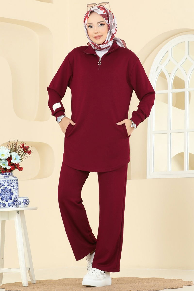 طقم خمري 2740AYD574-MS