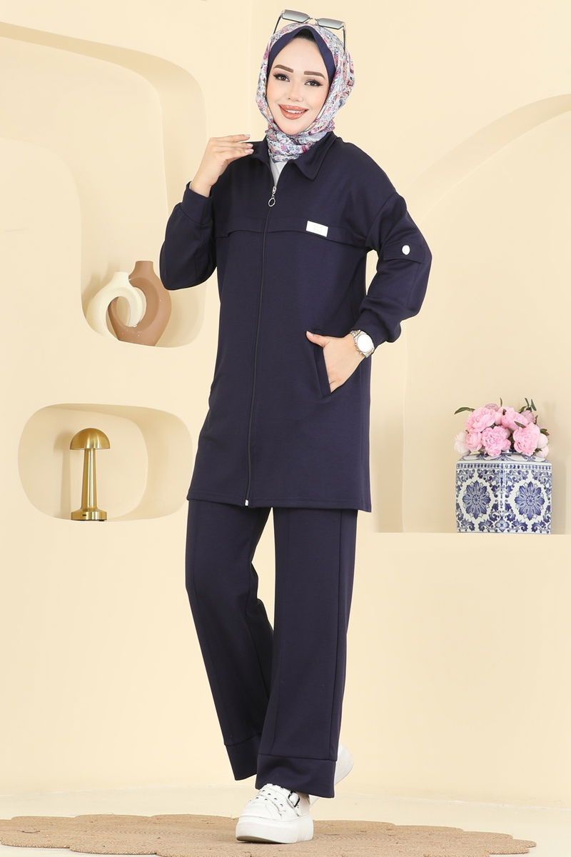 Combined 2741AYD574-MS Navy Blue