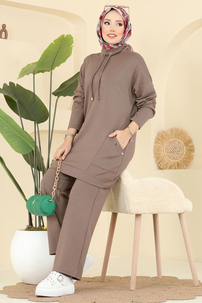 A.Y.D. - طقم بيج غامق 2742AYD574-MS - 413848