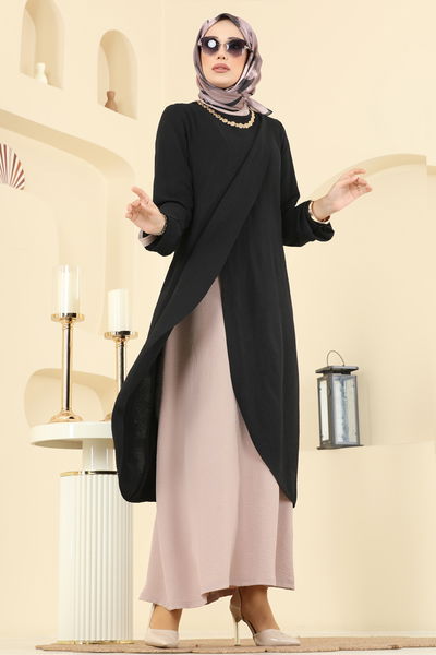 S.L. - طقم أسود وبيج 2742SL432-MS - 404009