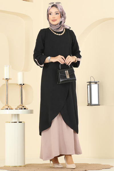 S.L. - طقم أسود وبيج 2742SL432-MS - 404010