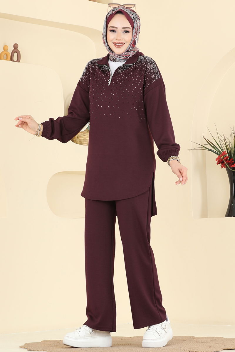 طقم خمري 2743AYD574-MS