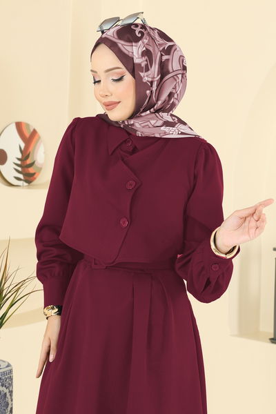 S.L. - Combined 2745SL432-MS Burgundy - 407233