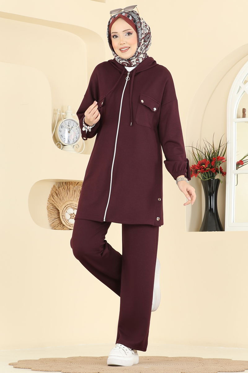 طقم خمري 2748AYD574-MS