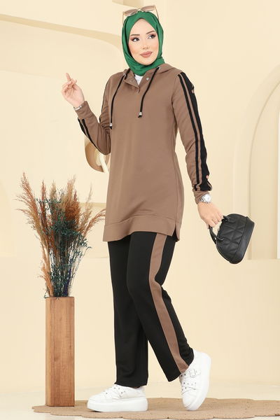 S.L. - طقم بيج غامق واسود 2751SL432-MS - 415745